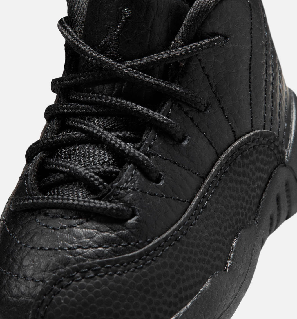 Air Jordan 12 Retro Bloodline Infant/Toddler Lifestyle Shoes - Black/Varsity Red