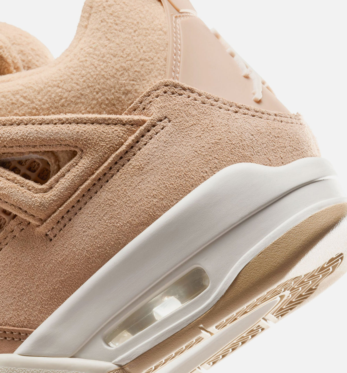 Air Jordan 4 Retro Cozy Girl Women's Sneakers - Hemp / Off-White