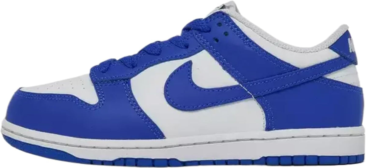 Little Kid's Nike Dunk Low White/Hyper Royal-Hyper Royal (FB9108 131)