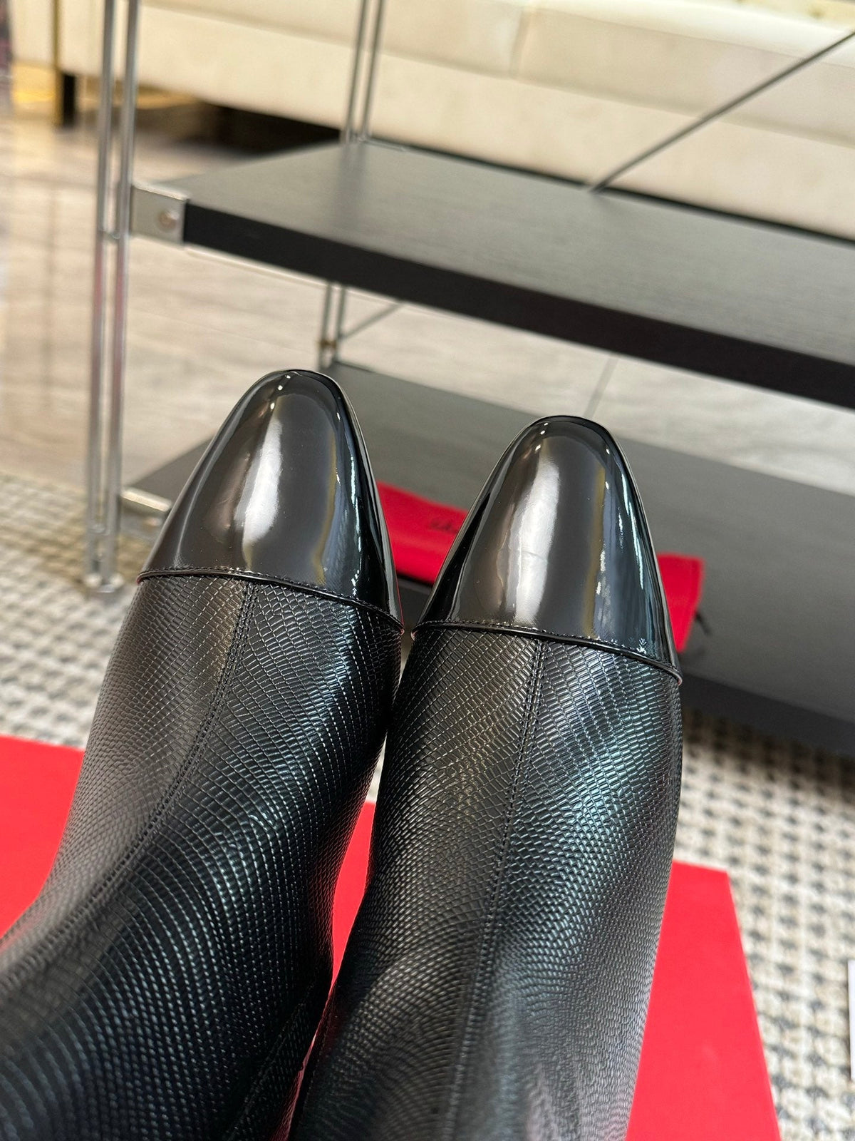 Ferragamo Pointed Toe Chunky Heel Ankle Boots – Autumn/Winter Collection