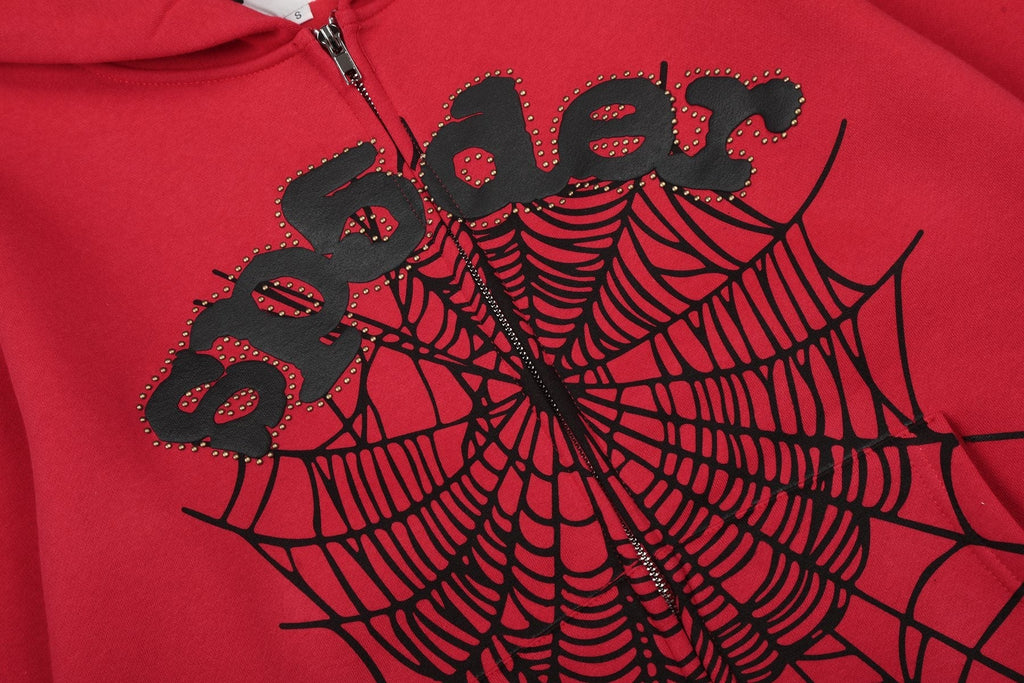 Sp5der Spiderweb Graphic Hoodie & Jogger Matching Set