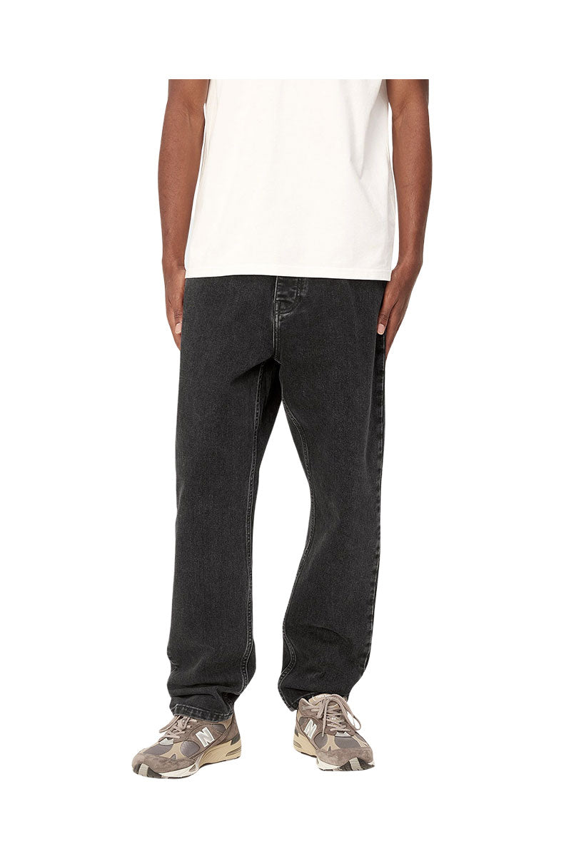CARHARTT WIP NEWEL PANT Black Stone Washed