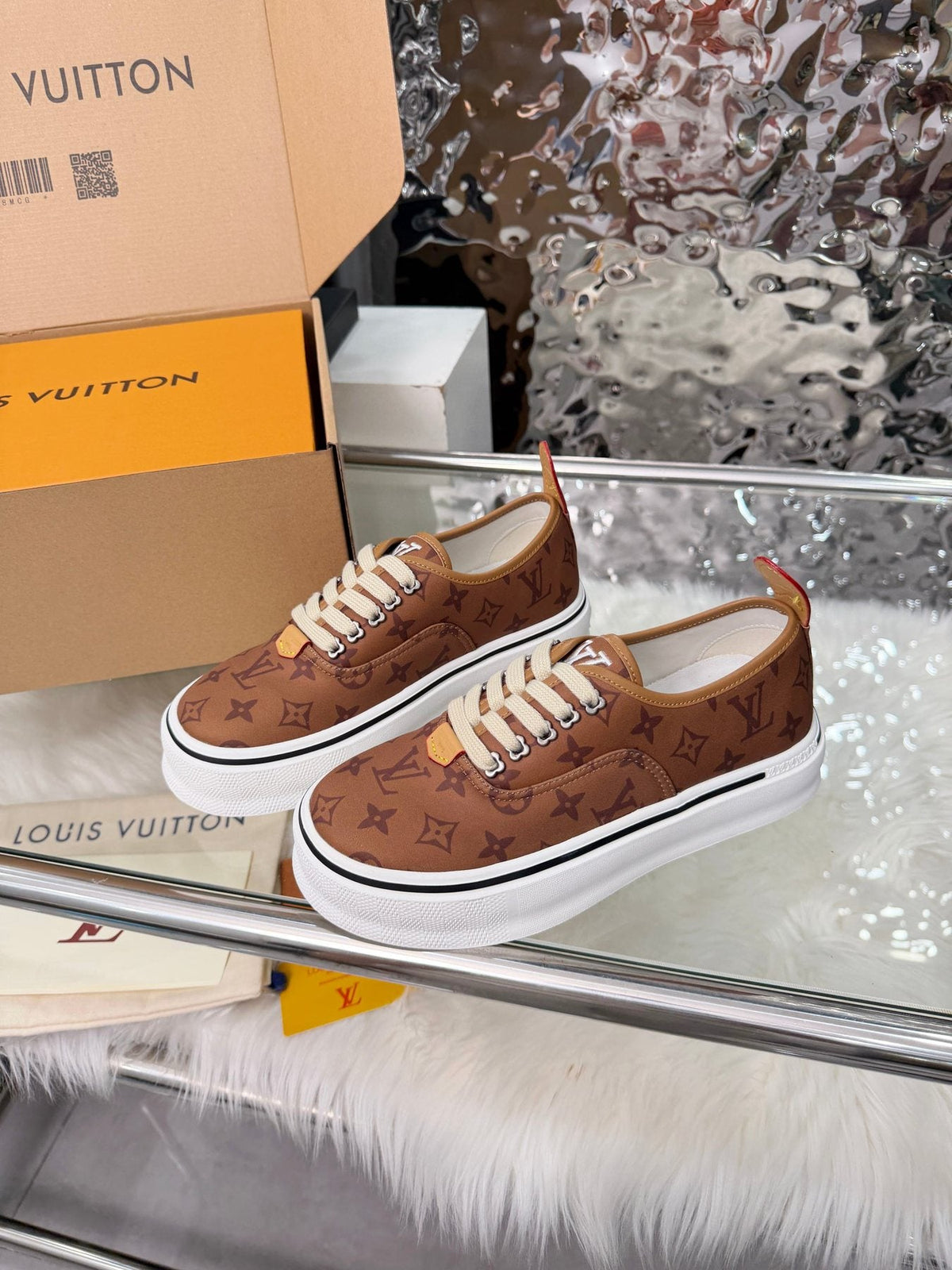 Louis Vuitton Brown Monogram Low-Top Sneakers