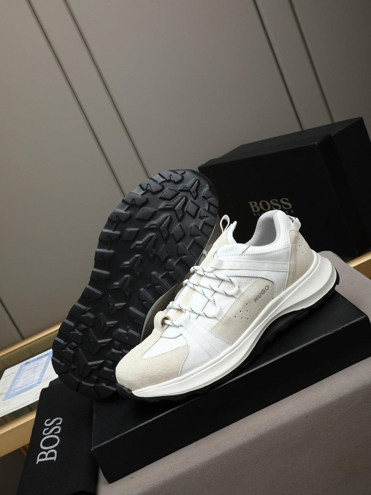 HUGO Mesh Panel Sneakers