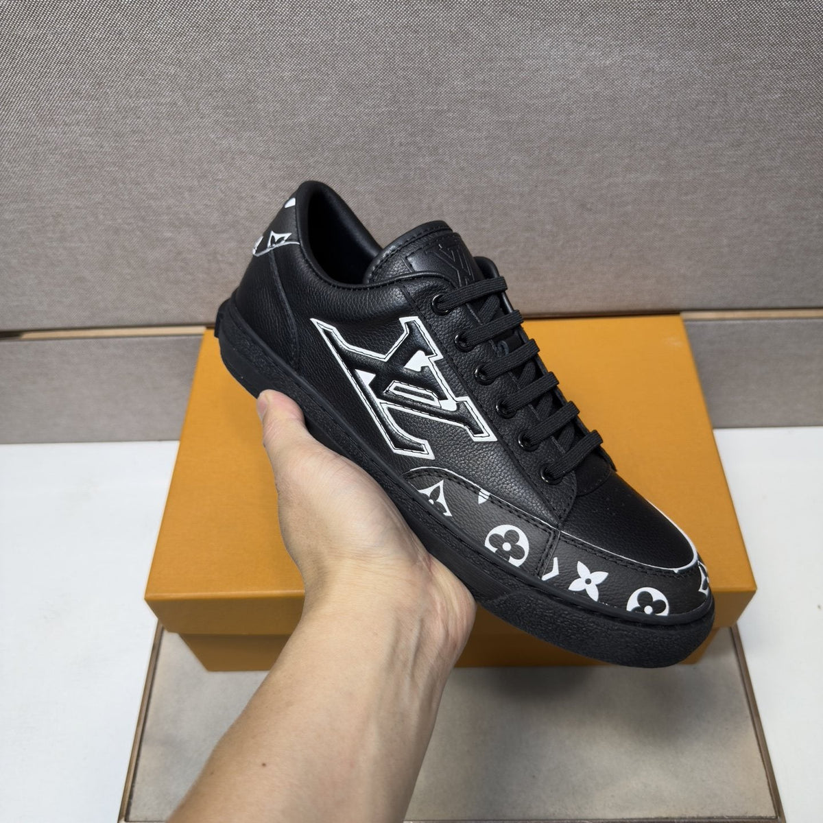 Louis Vuitton Monogram Accent Low-Top Sneakers