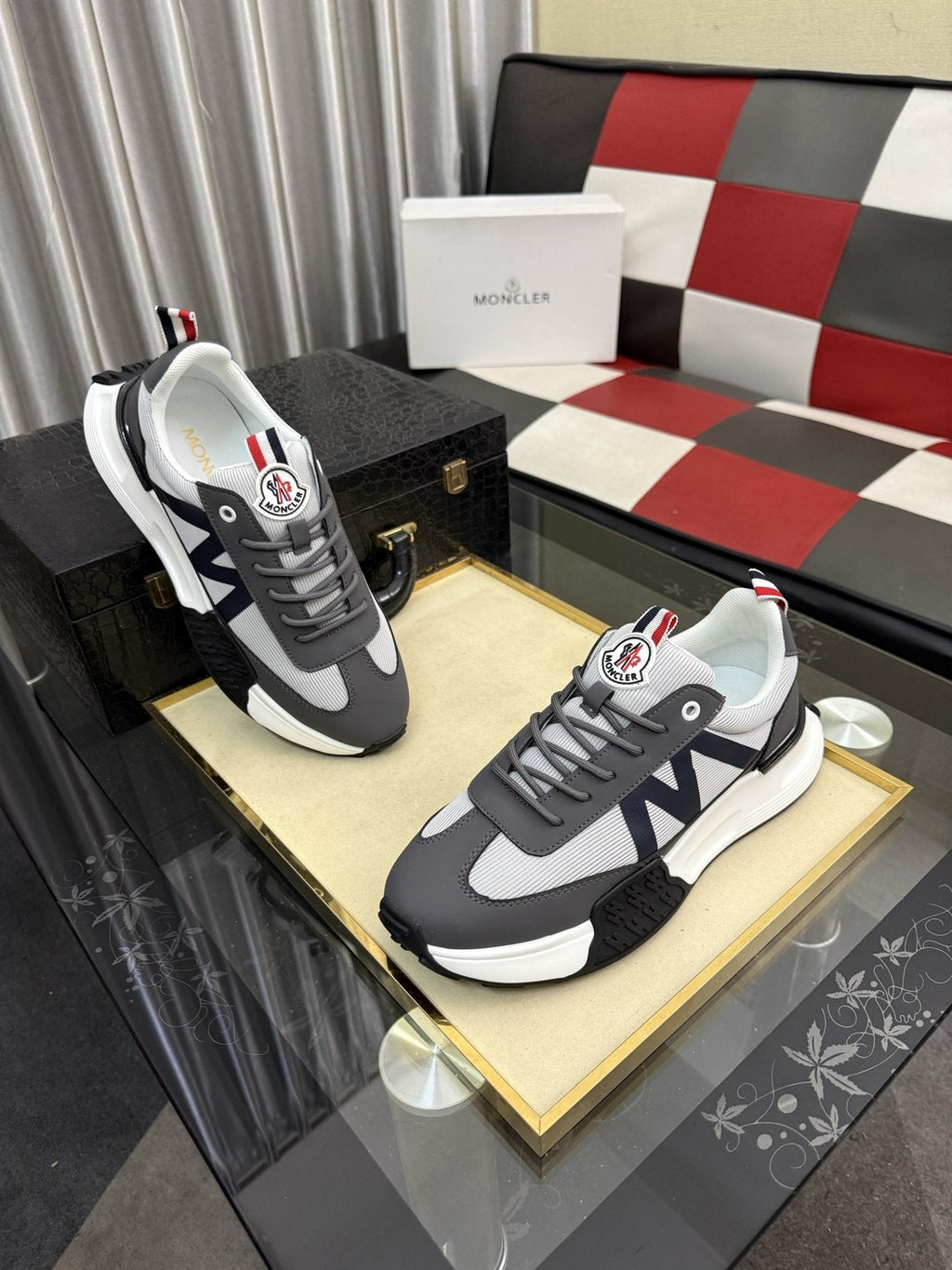 MONCLER Color-Block Low-Top Sneakers