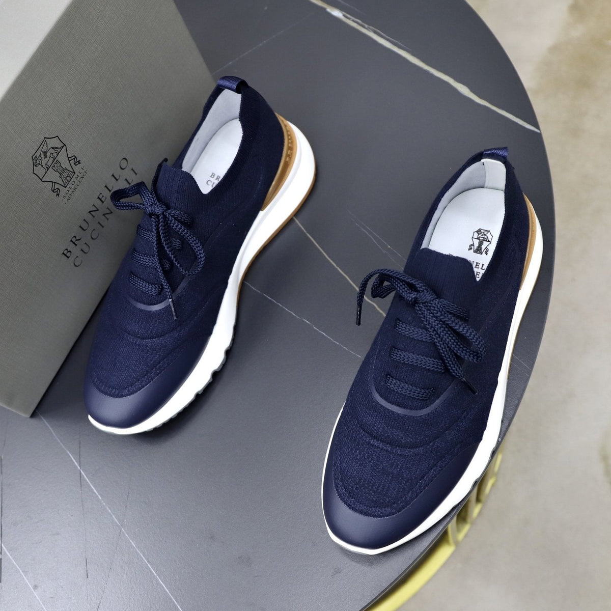 Brunello Cucinelli Low-Top Lace-Up Sneakers - Layered Upper With Contrast Detailing