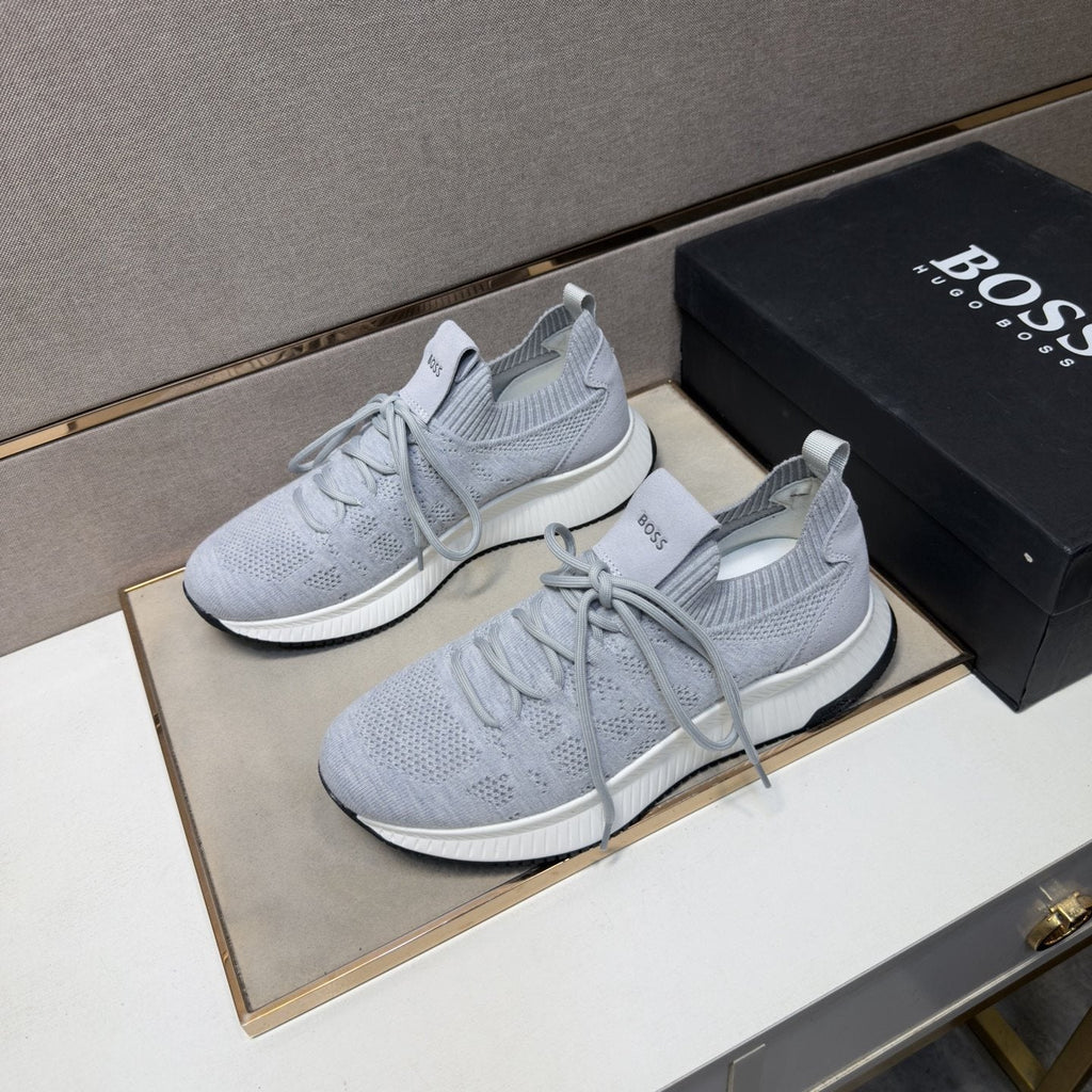 Hugo Boss Men's Knit Lace-Up Sneakers