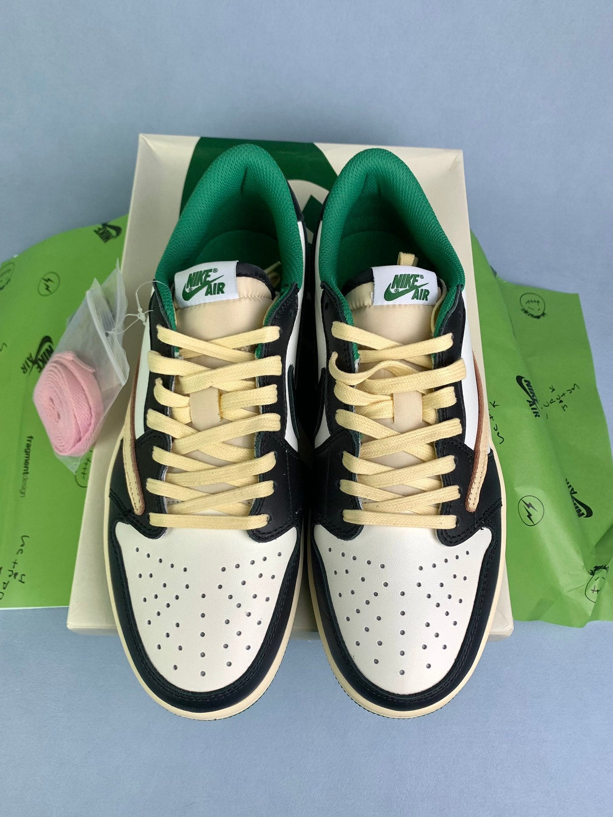 Air Jordan 1 Low Black/Green Unisex Sneakers DM7866-128